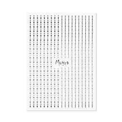 Moyra Nail Art Strips - Dots, Silver No. 02, Moyra